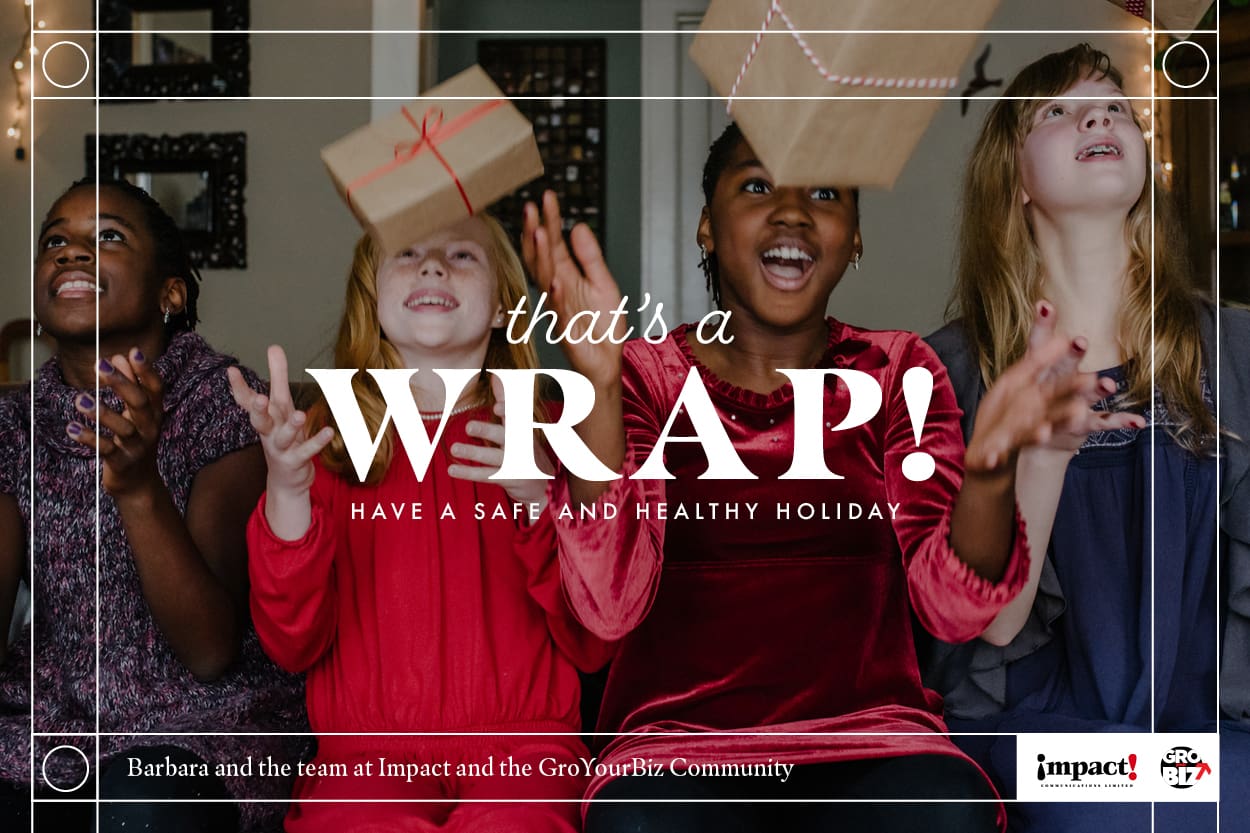 That's A Wrap Holiday Card GroYourBiz